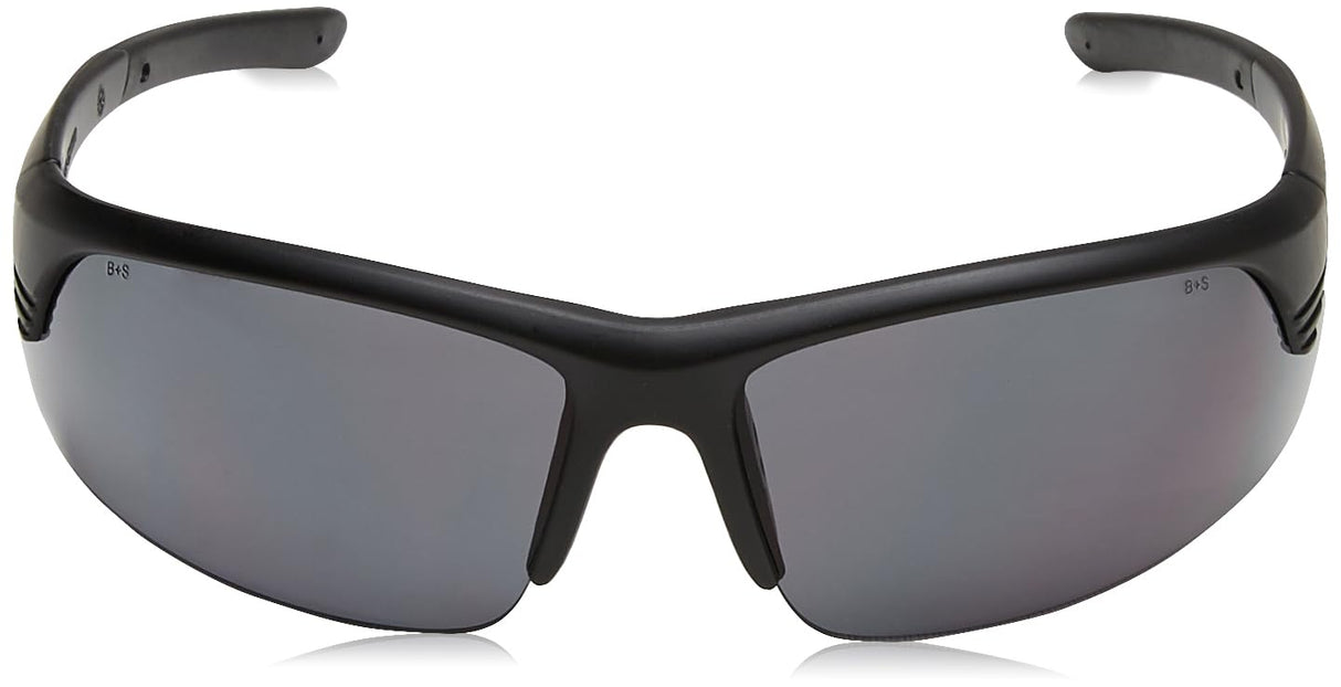 Smith & Wesson 110162 Corporal Black Half Frame Shooting Glasses w/Smoke Lens