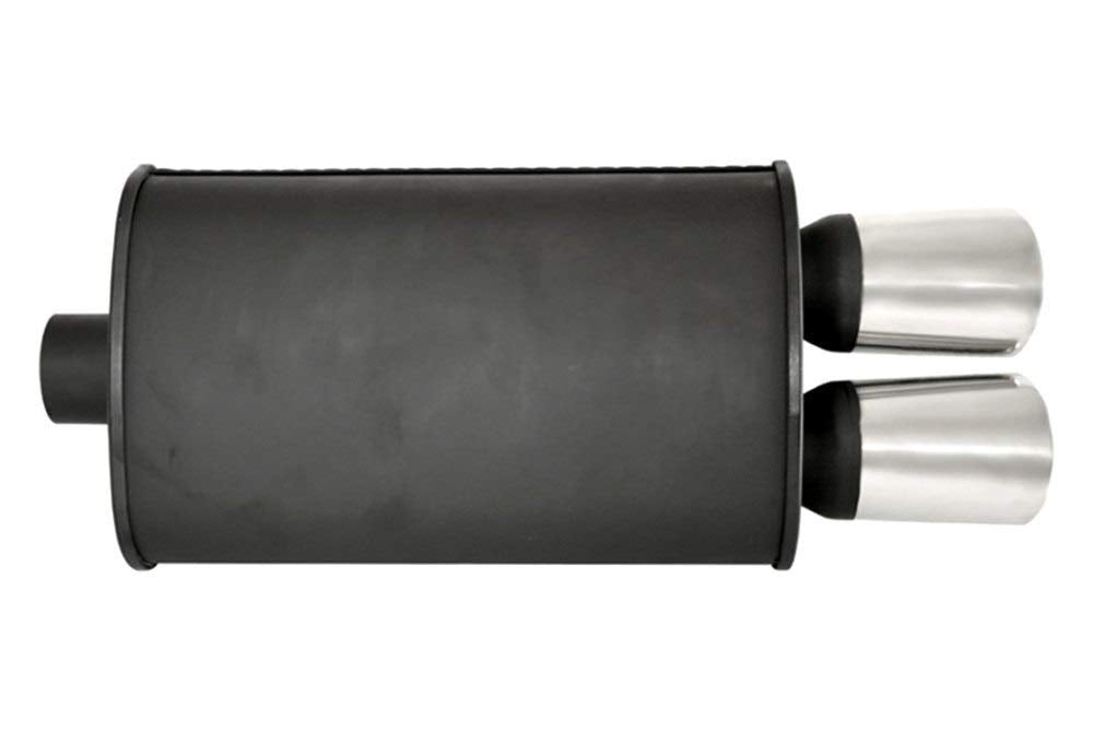 Megan Racing MR-MU-OVA-B 2.5" Inlet 3.5"x2.5" Dual Oval Stainless Steel Tips