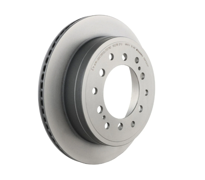 Brembo 09.A334.2X: PRIME UV Coated Rear Disc Brake Rotor (FITS: 2022 Toyota 4Runner TRD & 2020 Lexus GX460)