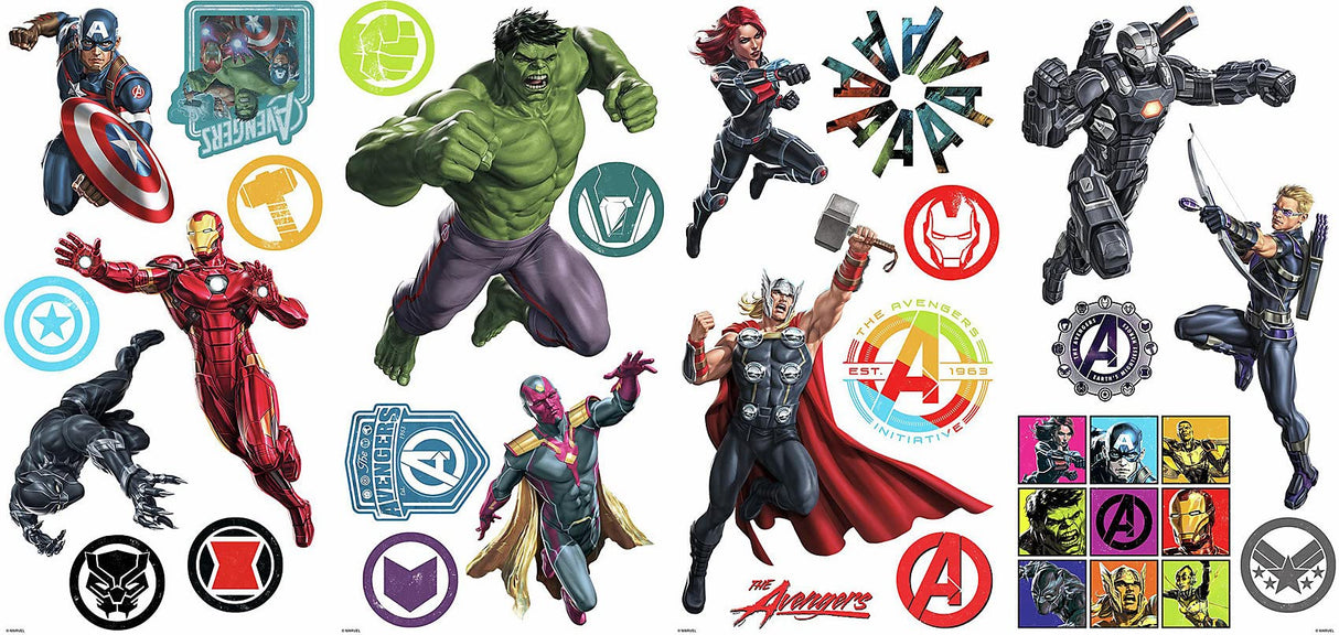 RoomMates RMK4289SCS Classic Avengers Peel And Stick Wall Decals