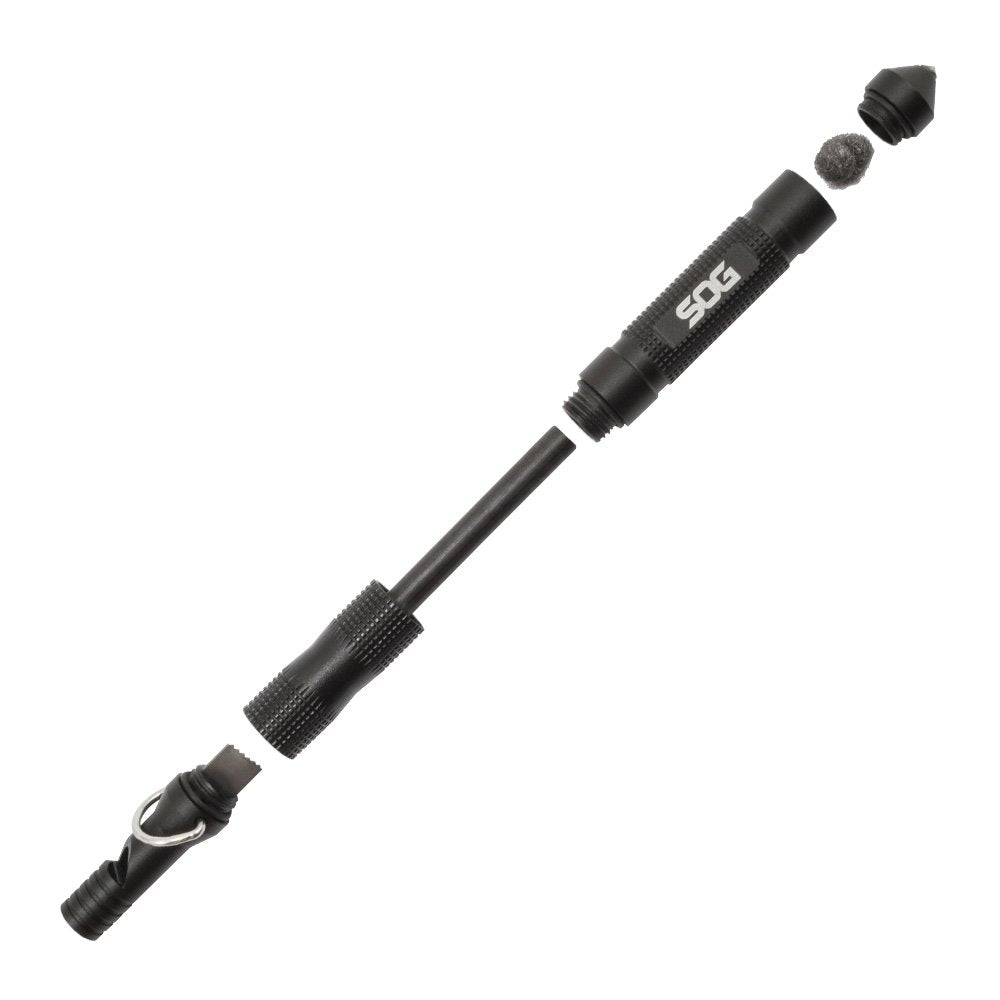 SOG FT1001-CP Flint Survival & Defense Tool Safety Whistle, Fire Starter, Glass Breaker