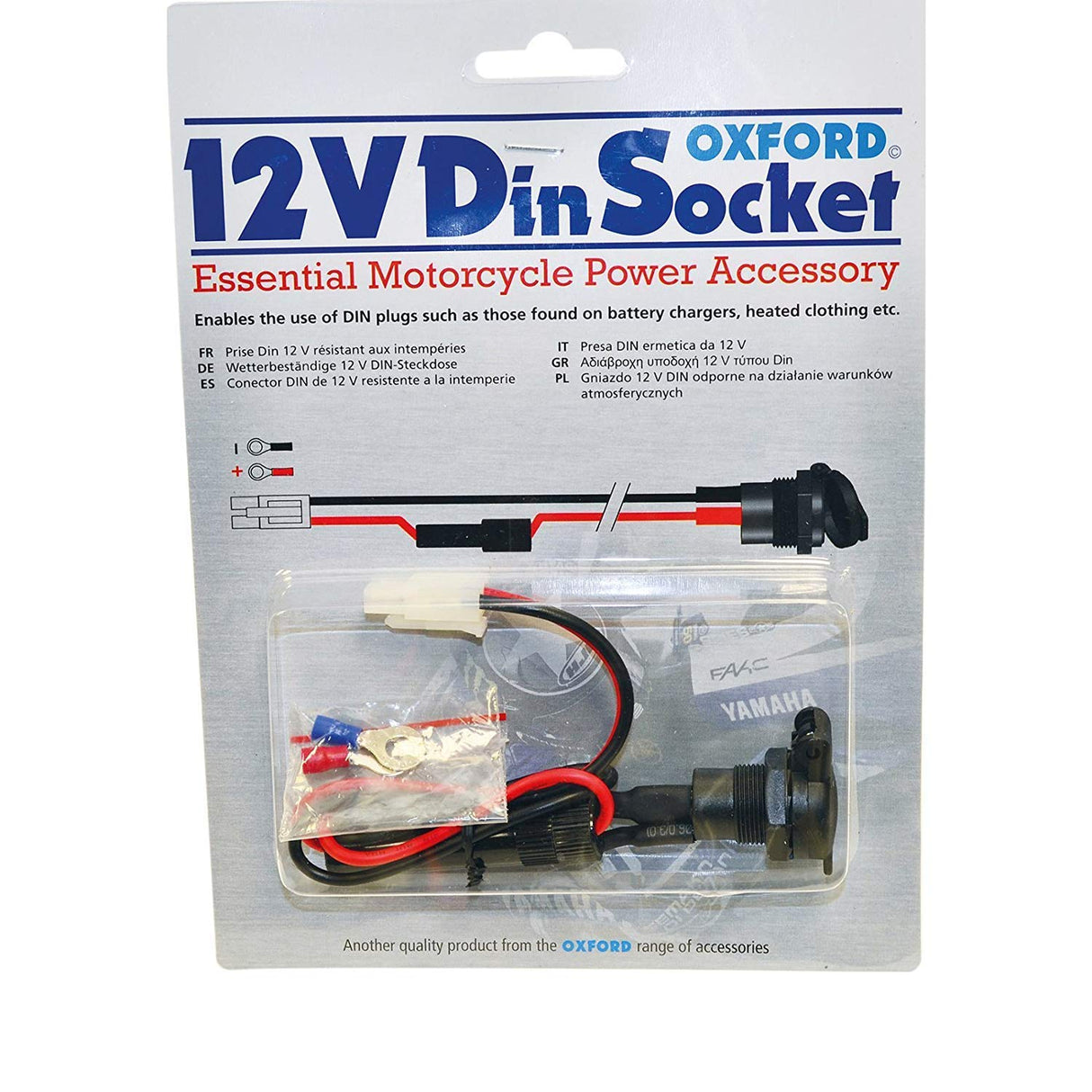 Oxford - Battery Ring Leads to USA/SAE 0.5m Permanent Pigtails