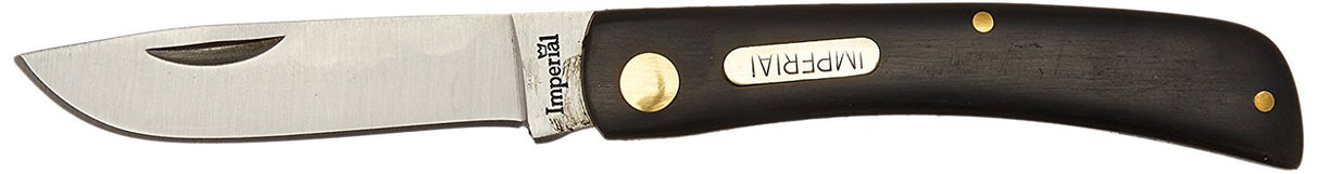 Imperial Knives IMP22: Folder Black Handle Single Blade 7Cr17MoV Steel