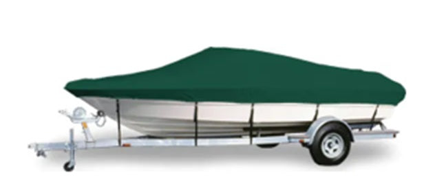 Taylor Made Products 76707OF Hot Shot Semi-Custom Boat Cover for Euro V-Hull Runabouts w/Wakeboard Tower I/O 20'5'' - 21'4'' x 102'' Beam -Hunter Green