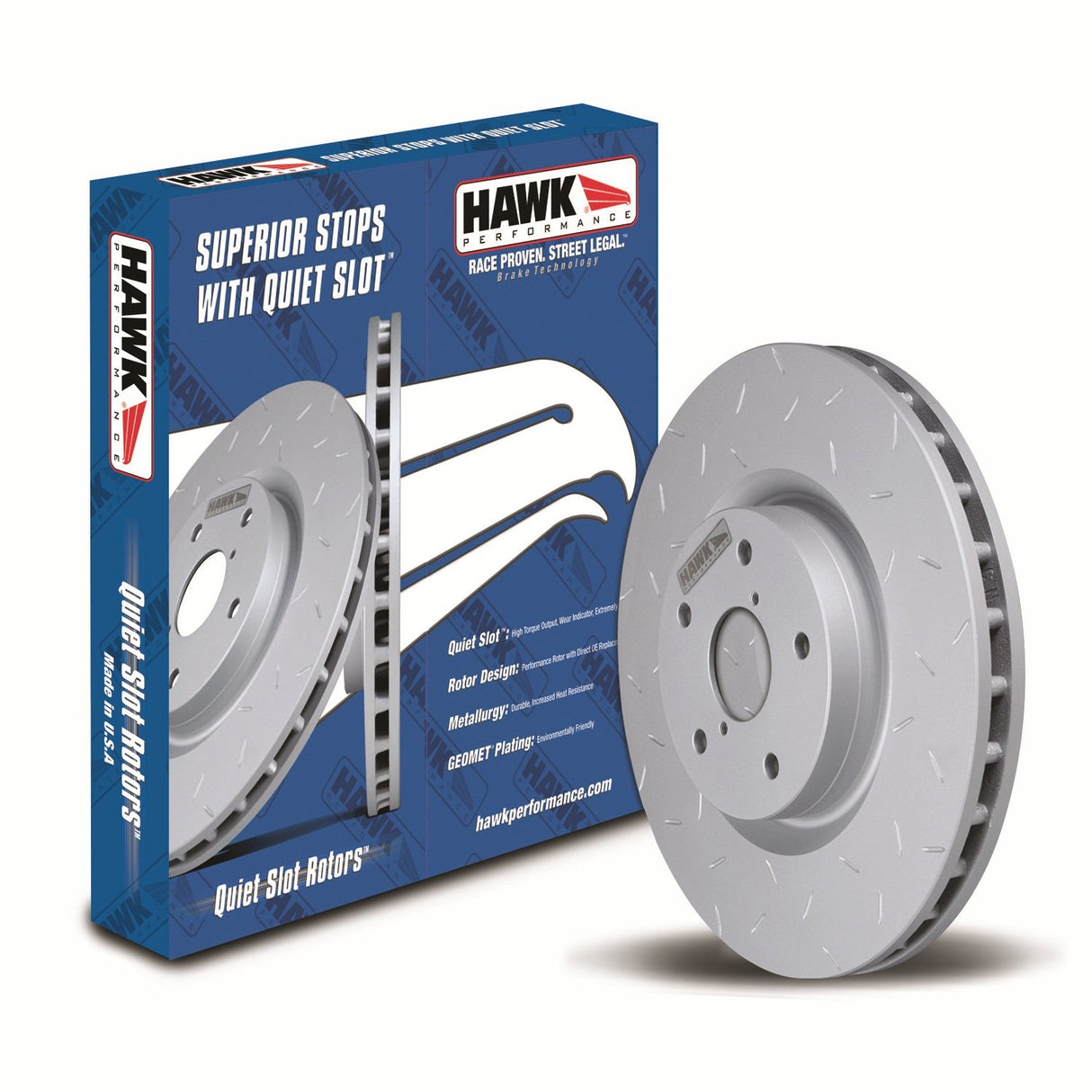 Hawk Performance HUS945 Quiet Slot Rotors