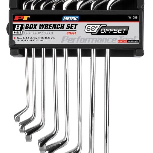 Performance Tool - 8Pc Offset Met Box Wrench Set (W1086)