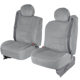 BDK Auto TS-304-GR: Pickup Truck Seat Covers with Arm Rest and Built-In Seat Belt -Grey