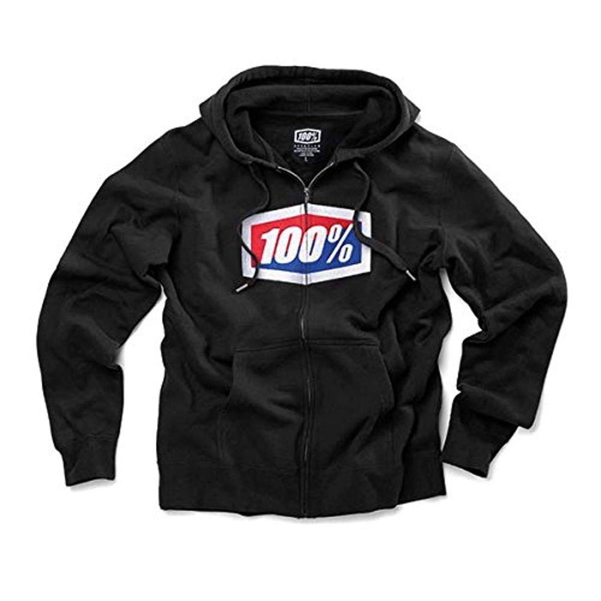 100 Percent - 100% Official Zip Hoody Blk Md (36005-001-11)