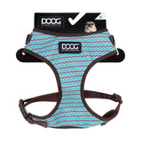 DOOG - All Weather 'Neoflex" Dog Harness, Flexible Neoprene Breathable Mesh Padding Light Wetsuit Material Water Friendly Draws Moisture Away Fir Skin Easy Fit Small, Medium, Large, XL Soft Comfortable 2 Point Adjustable Leash Training Run Walk Swim