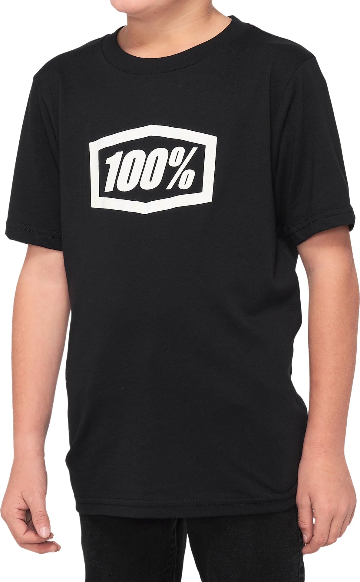100 Percent - 100% Icon Tee Blk Yxl (20001-00007)