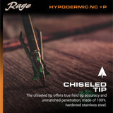 Rage R38700  Hypodermic NC+P 125gr Expandable Broadhead (3 pack)