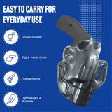 DeSantis 002BAP5Z0 Speed Scabbard Holster, Unlined Leather, Black