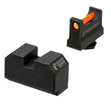 Night Fision GLK-001-330-353-RFZX Optic Height Fiber Optic Sight Set for Glock 17/19/45/48 w/ RMR/507c/SRO/ACRO - Red Front