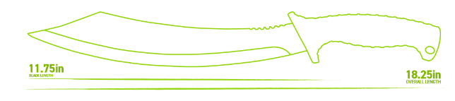 Schrade 1182527  Decimate Parang