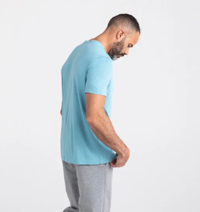 SAXX SXSC37-RFB-M  3Six Five Tee -SIZE: Medium, Reef Blue