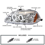 Spec-D Tuning 2LHP-CV96-TM Halo Led Projector Chrome