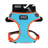 DOOG - All Weather 'Neoflex" Dog Harness, Flexible Neoprene Breathable Mesh Padding Light Wetsuit Material Water Friendly Draws Moisture Away Fir Skin Easy Fit Small, Medium, Large, XL Soft Comfortable 2 Point Adjustable Leash Training Run Walk Swim