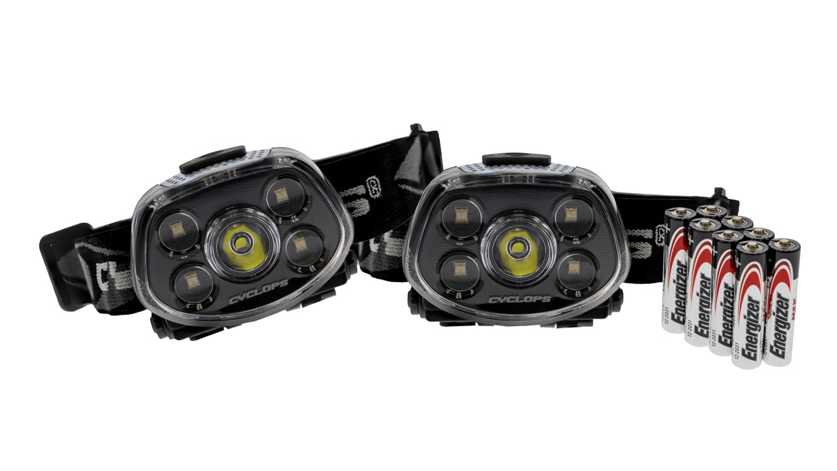 Cyclops CYC-HLFXP-2PK: Force Xp 350 Lm Headlamp / 2 Pack