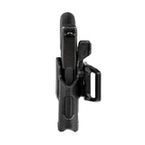 BLACKHAWK! 410761ABKR T-Series L2C Thumb-Activated Holster (Right Hand) -Matte Black