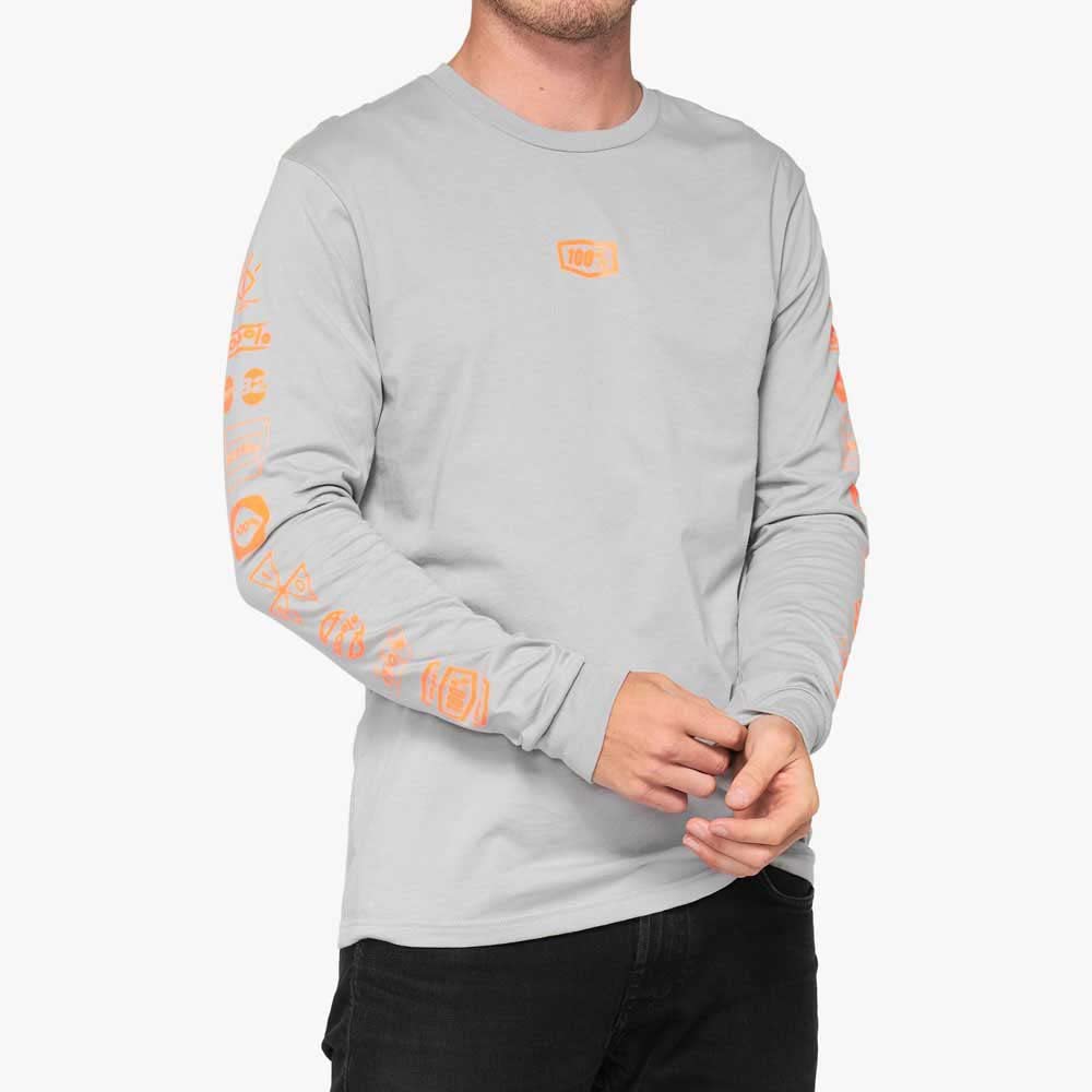 100 Percent - 100% Retro Future Ls Tee Vapor Md (33007-404-11)