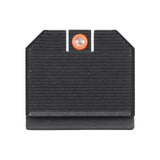 Night Fision  GLK-003-465-472-OGZX Optics Ready Stealth Night Sight Set for Glock 43/43x w/ RMRcc - Orange Front Ring, Blank Rear Sight