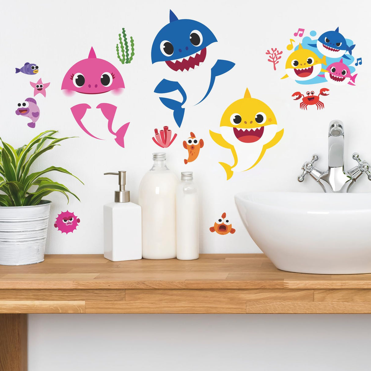 RoomMates Baby Shark Peel And Stick Wall Decals