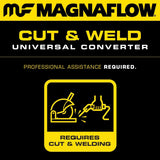 MagnaFlow Catalytic Converter 337005: 2.25"/2.25" Inlet/Outlet, California Grade, Universal Fit (CARB Compliant)