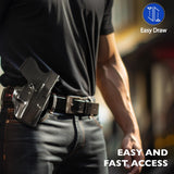 DeSantis 019BA8BZ0 Mini Scabbard Pancake Gun Holster (Right Hand) -Black