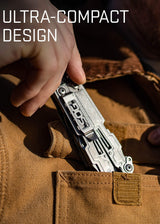 SOG SOG-PA1001-CP PowerAccess Lightweight EDC Multi-Utility Tool Pliers with 18 Tools & 2.4" Folding Knife -One-Handed Open