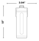 Igloo 00071379 46oz Stainless Steel CHUG Bottle, White