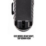 Night Fision  TAU-252-007-OGZG Night Sight Set for Taurus G3c/GX4 - Orange Front Ring, U Notch Black Rear Rings