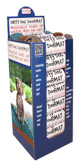 Dog Gone Smart Dirty Dog Microfiber Paw Doormat - Super Absorbent Dog Mat Keeps Paws & Floors Clean - Machine Washable Pet Door Rugs with Non-Slip Backing