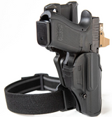 BLACKHAWK! 411200BKR  T-Series L2C Overt Leg Strap Gun Holster Kit (Ambidextrous) -Black