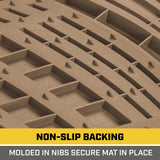 BDK Auto CAMT-1004-BG: 4pcs CAT Short Trim Floor Mats -Beige