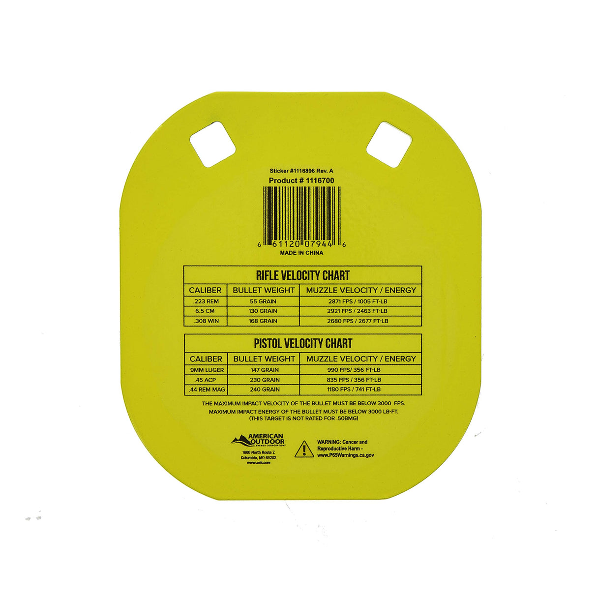 Caldwell 1116700 AR500 5" Caldwell C New 2020