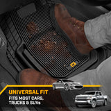 BDK Auto CAMT-9213-BK CAT Rubber Floor Mat