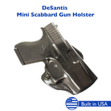 DeSantis 019BA8BZ0 Mini Scabbard Pancake Gun Holster (Right Hand) -Black