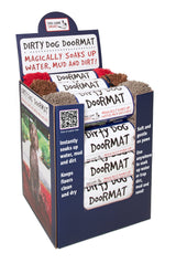 Dog Gone Smart Dirty Dog Microfiber Paw Doormat - Super Absorbent Dog Mat Keeps Paws & Floors Clean - Machine Washable Pet Door Rugs with Non-Slip Backing