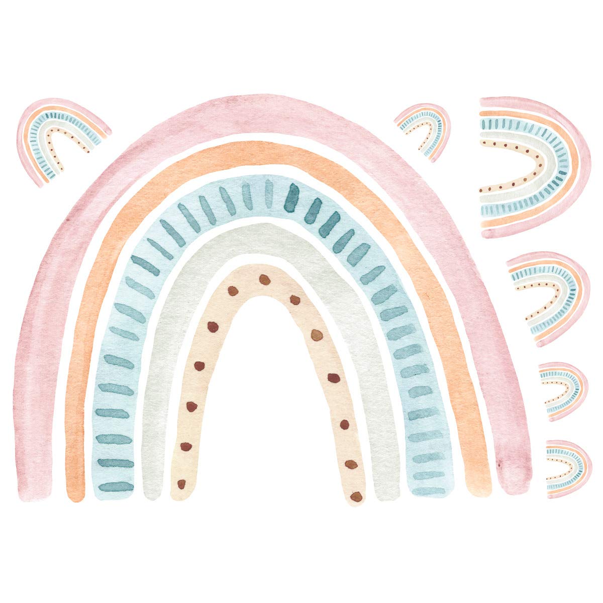 RoomMates RMK4637TBM  Watercolor Rainbow Peel & Stick Giant Wall Decals