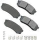 Akebono ACT606A Ultra-Premium Ceramic Brake Pads  (FITS: 96-97 Lexus LX 450 / 03-09 Lexus GX 470 / 10-19 Lexus GX 460 / 03-19 Toyota 4Runner / 06-14 Toyota FJ Cruiser / 93-97 Toyota Land Cruiser / 01-07 Toyota Sequoia)