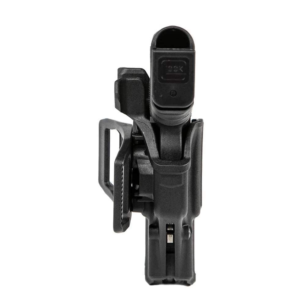 BLACKHAWK! 410761ABKR T-Series L2C Thumb-Activated Holster (Right Hand) -Matte Black