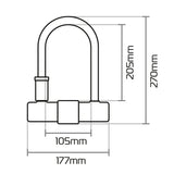 Oxford Magnum Duo U-Lock (170x315mm) with Bracket & Cable