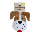 Country Tails -Suede Dog Face Premium Dog Toys