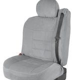 BDK Auto TS-304-GR: Pickup Truck Seat Covers with Arm Rest and Built-In Seat Belt -Grey