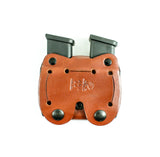 DeSantis Double Magazine Leather Pouch, Black, FITS: Most Single Stack 9MM/40CAL