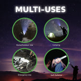 LitezAll 24945 Nearly Invincible 1000 Lumen Rechargeable Tactical Flashlight