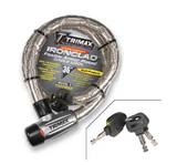 Trimax TG2236SX  36" L x 22mm High Security Armor Plated Stainless Steel Locking Cable w/Quick Release Tubular Mounting Bracket