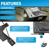 Bayco TSM-15G Rechargeable Sub-Compact Weapon-Mounted Light w/ Green Laser - Fits Smith & Wesson M&P Shield