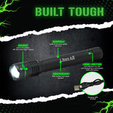 LitezAll 25195 Rechargeable Thin 2000 Lumen Tactical Flashlight
