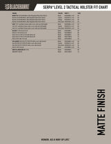 Blackhawk 430504BK-L SERPA L2 Tactical Gun Holster (Left Hand) -Matte Black